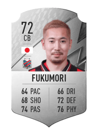 Akito Fukumori Rare 72 OVR