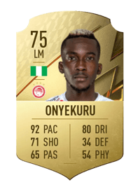 Henry Onyekuru Rare 75 OVR