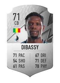 Bakaye Dibassy Rare 71 OVR