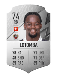 Jordan Lotomba Rare 74 OVR