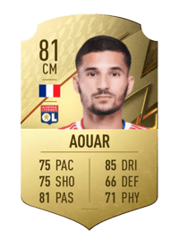 Houssem Aouar Rare 81 OVR
