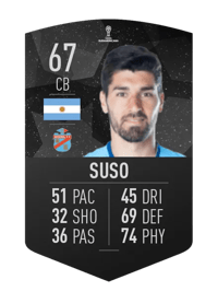 Gastón Suso CONMEBOL SUDAMERICANA 67 OVR