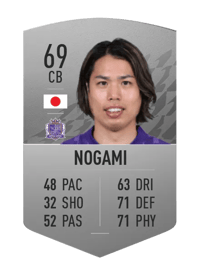 Yuki Nogami Common 69 OVR