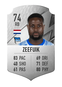 Deyovaisio Zeefuik Rare 74 OVR