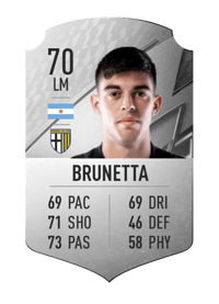 Juan Brunetta Rare 70 OVR