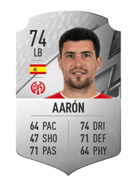 Aarón Rare 74 OVR