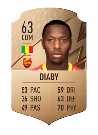 Alassane Diaby Rare 63 OVR