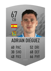 Adrián Diéguez Common 67 OVR