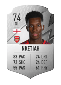 Eddie Nketiah Rare 74 OVR