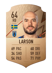 Karl Larson Rare 64 OVR