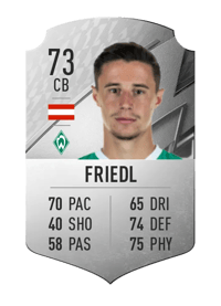 Marco Friedl Rare 73 OVR