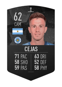 Juan Bautista Cejas CONMEBOL SUDAMERICANA 62 OVR