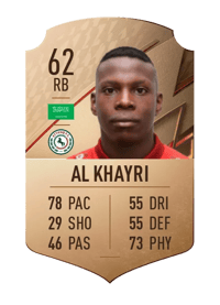 Saad Al Khayri Rare 62 OVR