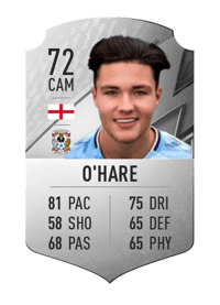 Callum O'Hare Rare 72 OVR