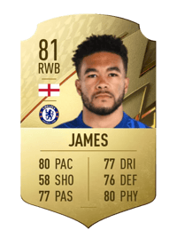 Reece James Rare 81 OVR