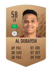 Khaled Al Dubaysh Common 58 OVR