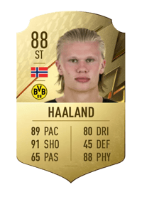 Erling Haaland Rare 88 OVR