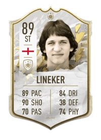 Gary Lineker Icon 89 OVR