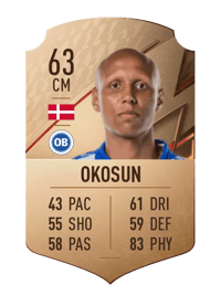 Ayo Simon Okosun Rare 63 OVR