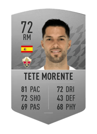 Tete Morente Common 72 OVR