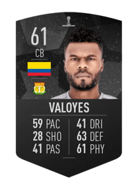 Jimmy Valoyes CONMEBOL SUDAMERICANA 61 OVR