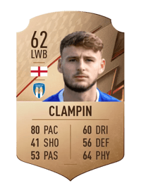 Ryan Clampin Rare 62 OVR