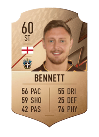 Richie Bennett Rare 60 OVR