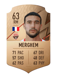 Mehdi Merghem Rare 63 OVR