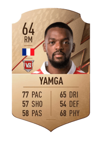 Arthur Kevin Yamga Rare 64 OVR