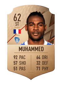 Rashad Muhammed Rare 62 OVR