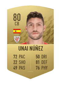 Unai Núñez Common 80 OVR