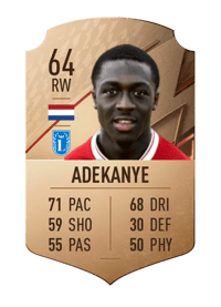 Bobby Adekanye Rare 64 OVR