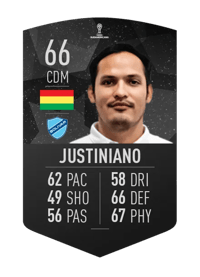 Leonel Justiniano CONMEBOL SUDAMERICANA 66 OVR