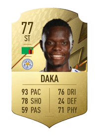 Patson Daka Rare 77 OVR