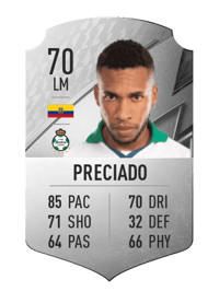 Ayrton Preciado Rare 70 OVR