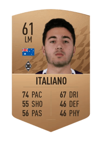 Jacob Italiano Common 61 OVR