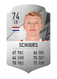 Perr Schuurs Rare 74 OVR