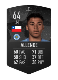 Marcelo Allende CONMEBOL SUDAMERICANA 64 OVR
