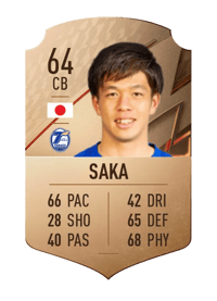 Keisuke Saka Rare 64 OVR