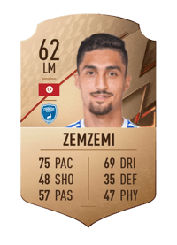 Moataz Zemzemi Rare 62 OVR
