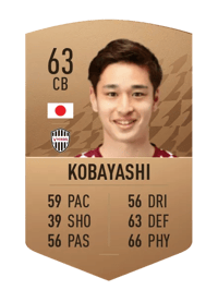 Yuki Kobayashi Common 63 OVR