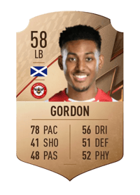 Lewis Gordon Rare 58 OVR
