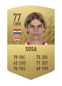 Borna Sosa Common 77 OVR