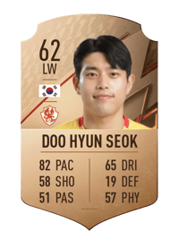 Doo Hyun Seok Rare 62 OVR