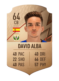 David Alba Rare 64 OVR