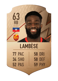 Stéphane Lambèse Rare 63 OVR