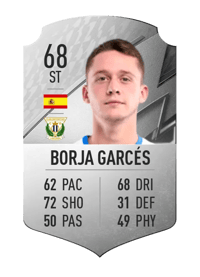 Borja Garcés Rare 68 OVR