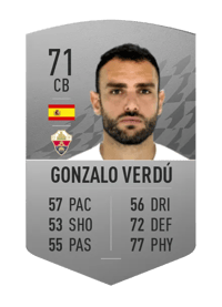 Gonzalo Verdú Common 71 OVR