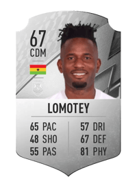 Emmanuel Lomotey Rare 67 OVR