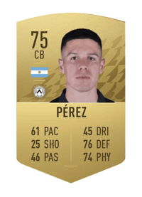 Nehuén Pérez Common 75 OVR